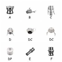 304 Stainless Steel Camlock Fitting A B C D E F DP DC Water Hose Pipe SS304 Quick Connector Release Coupling Plug End Cap