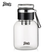 BINCOO Glass Water Bottle Large Tea cup with Cup Cover and Inner Filter