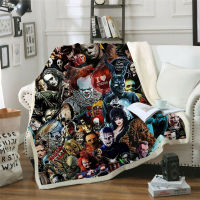 Newest Horror Movie Child of Play Character Chucky Blanket Gothic Sherpa Fleece Wearable Throw Blanket Microfiber Bedding 001