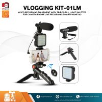 Vlogging kit ชุดขาตั้งถ่ายวิดีโอพร้อม ไฟ LED ไมโครโฟน ชุดอุปกรณ์ถ่ายวีดีโอสำหรับสมาร์ทโฟน (รับประกัน By Avcentershop 3 เดือน)