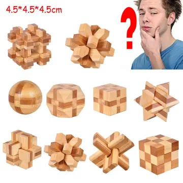 Bamboo 3D Puzzle Metal Brain Teasers Puzzles Mind Game Toys for Teens and  Adults - China Puzzle and Wooden Puzzle price