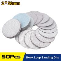 【LZ】﹍¤✱  50PCS 2 Inch 50mm Sanding Discs Hook   Loop White Dry Grinding Sandpaper 60 to 10000 Grit for Polishing Grinding