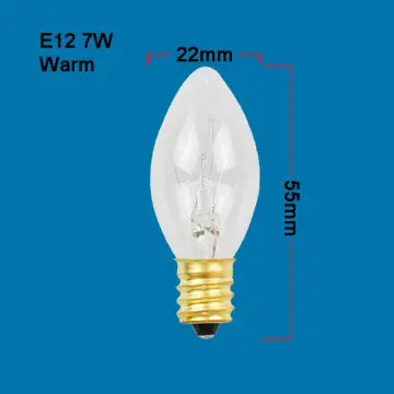 10pcs T20 E12 Edison Bulb 120v 15w Refrigerator Fridge Light Bulb