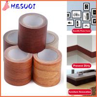 HESUOI 5M/Roll เหมือนจริง ปรับปรุงเฟอร์นิเจอร์ เส้นรอบวง กาว ซ่อมแซม ลายไม้ เทป