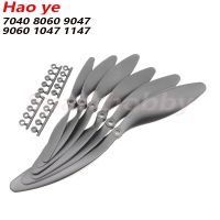 10pcs/Lot Haoye 6mm Hole Propeller SF-7040 / 8060 / 9047 / 9060 / 1047 / 1147 with Paddle Ring Slow Speed Paddle For RC Airplane Fishing Reels