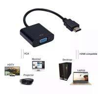 HDMI-VGA ชุดแปลงภาพและเสียง จากเครื่องเล่น / กล่องทีวี / คอมpc / โน๊ตบุ๊ค และอื่นๆ สินค้ามาตรฐาน