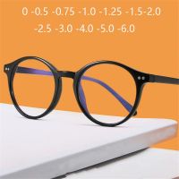 {Paopao glasses}0 -0.5 -0.75ถึง-6วรรณกรรมรอบสายตาสั้นแว่นตาใบสั่งยาแว่นตา Aspheric สีเขียวเคลือบเลนส์สายตาสั้นสายตาสั้น