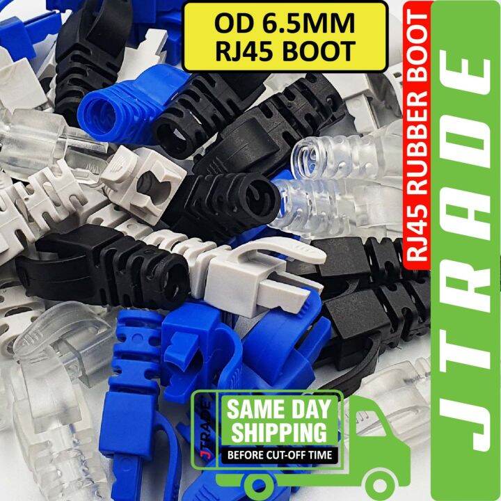 RJ45 Rubber Boot Network Cable Strain Relief Boots OD 6.5mm