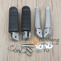 Motorcycle Front Rear Footrests Foot Pegs For Honda CB400 Superfour CB-1 CB500 CBR1100XX Blackbird VTR1000 NT400 650 700 NTV600