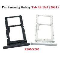 ซิม Micro Sd Card Tray Holder Adapter Socket สําหรับ Samsung Galaxy Tab A8 10.5 2021 X200 X205