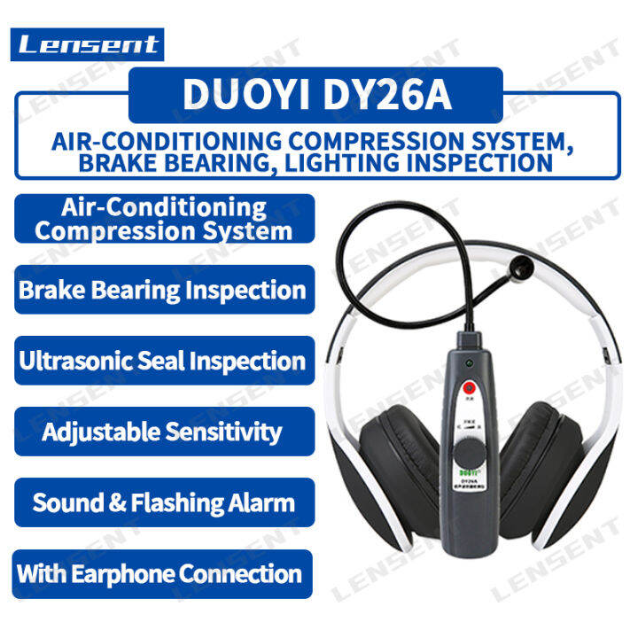 Lensent DUOYI DY26A Ultrasonic Leak Detector 420mm Probe Defect Detection Gas Vacuum Pressure