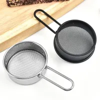 Stainless Steel 40 Mesh Flour Sieve Filter Handheld Mini Sugar Cocoa Matcha Powder Strainer Sifter Baking Kitchen Accessories Colanders Food Strainers