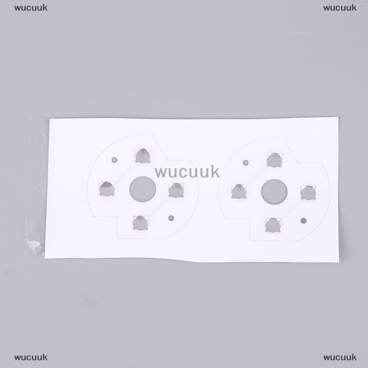 wucuuk-อะไหล่ซ่อม2ชิ้นสำหรับคอนโทรลเลอร์-d-pad-ปุ่มโลหะโดมสติกเกอร์ไฟฟ้า