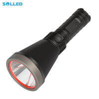 SOLLED ไฟฉาย30W LED ไฟฉายสีขาว Type-C 1500M หลอดไฟขนาดใหญ่