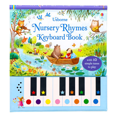 Usborne classic nursery rhyme mother goose nursery rhyme track piano keyboard Book phonation Book nursery rhymes keyboard Book English original picture book childrens English artistic imagination training and playing