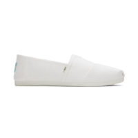 TOMS รองเท้าลำลองผู้ชาย สลิปออน รุ่น Alpargata White Recycled Cotton Canvas (ฺCB) รองเท้าลิขสิทธิ์แท้