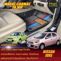 Nissan March 2010-รุ่นปัจจุบัน Set B (เฉพาะห้องโดยสาร 2แถว) พรมรถยนต์ Nissan March 2020 2021-ปัจจุบัน พรม 7D VIP Magic Carmat