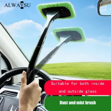 Car Windshield Cleaning Brush 19inch Microfiber Car Window Cleaner Auto  Interior Cleaner Tool Vehicle Glass Wiper Cleaning Kit