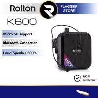 K600 Rolton (พลังงานคู่) ไมโครโฟนลำโพงขยายเสียงบลูทูธ5W + 5W ของขวัญสำหรับครู