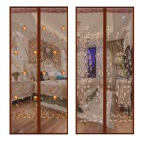 【CW】 Magnetic Mesh The Door Net the Curtain Punching Adhesive Bedroom Soft