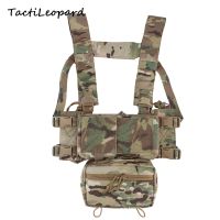 Tactical Micro Fight Chest Rig MK4 Chassis Fat&amp;Back Strap 5.56 9mm Magazine Pouch Drop Sack Bag Military Airsoft Hunting Vest SS