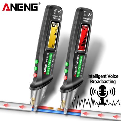 ANENG VC1019 Intelligent Voice Broadcast Tester Pen 12V-1000V Infrared Sensor Positioning Voltage Tester Electric Wire Detector