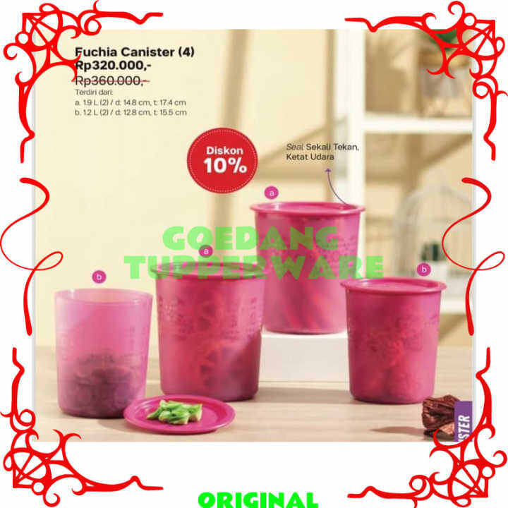 Toples Tupperware Toples Makanan Snack Plastik Tebal Toples Beranak ...