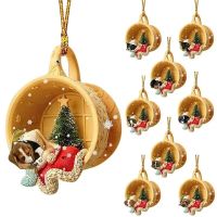 Supplies For For Outdoor/Indoor Christmas Tree Ornament 2D Christmas Hanging Pendant Funny Dog Christmas Tree Ornament Party Christmas Ornaments