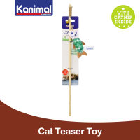 Kanimal Eco-Life Cat Toy ของเล่นแมว ไม้ล่อแมว รุ่น Play Teaser แมวพันเชือก สำหรับแมวทุกสายพันธุ์ ขนาด 10.3 x 6 ซม. (ยาว 40 ซม.)