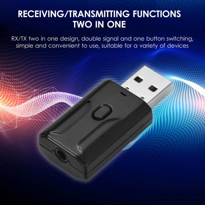 ToolHomeUSB BT5.0 Wireless Audio Adapter Portable Transmitter