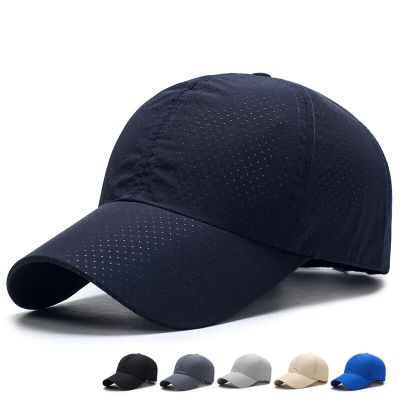 2018 Monochrome Summer Baseball Cap for Men Snapback Women Quick Dry Mesh Breathable Sun Hat Men Baseball Cap