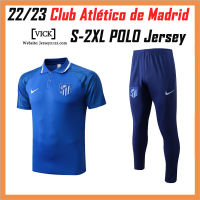 Ready Stock Atletico ATM Jersey Shirt 22/23 POLO Training Jersi Man Football Jersey Shorts Sleeves 2022 2023 Men Soccer Jersey Shirt