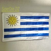ZXZ free shipping 90x150cm UR URGU Uruguay National Flag hanging Banner Flag 3x5fts high quality Uruguay country flag