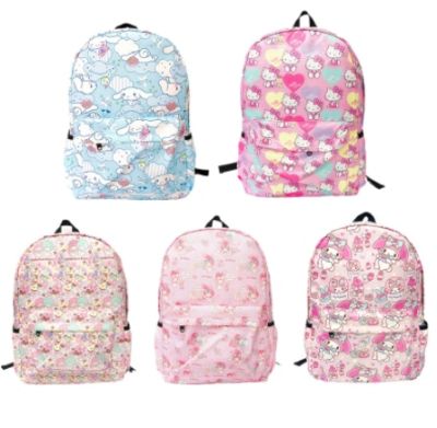 Kawaii Cinnamoroll Sanrio Plush Bag My Melody Anime New Korean Backpackbag Lightweight Water-Repellent Cloth Backpack Student