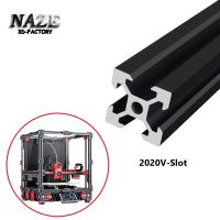 1PCS Black 2020 V slot Aluminum Profile Extrusion  For 3D Printer CNC Engraving Machine Shooting Track Woodworking DIY Built Hand Tool Parts Accessori