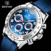✼ BENYAR New Luxury Men Quartz watch Men’s watch multi-function Quartz Watch fashion waterproof steel ring tape sports men’s watch