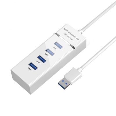 4ฮับ USB พอร์ต USB หลากหลายรางช่องยูเอสบี USB 3.0ฮับต่อการถ่ายโอนข้อมูล5Gbps ความเร็วสูงชาร์จได้หลายตัวขยายภาพ