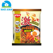 Combo 5 gói Mì Xào Gà Cay Nissin vị Trứng muối 71g gói