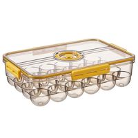 Refrigerator Storage Egg BoxPET Plastic Clear Freezer Eggs Storage Container Kitchen Refrigerator Organizer