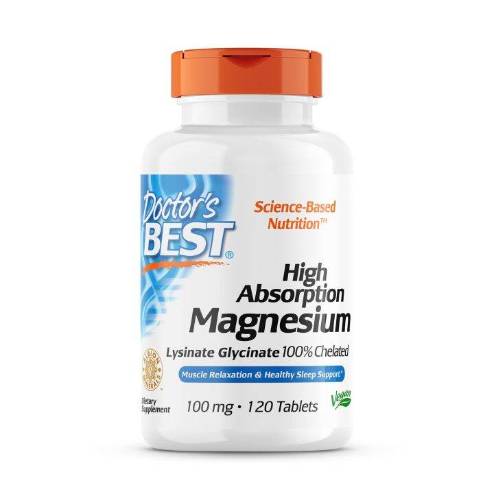 Doctor's Best High Absorption Magnesium Lysinate Glycinate 100