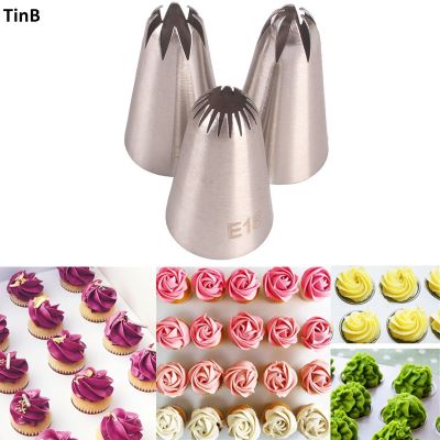 【CC】☢☃  3pcs/set Cookie Russian Tips Pastry Nozzles Nozzle Icing Piping Set Decorating Cakes Baking Tools