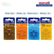 Pin máy trợ thính Maxell PR41  pin 312  PR44  pin 675  PR48  Pin 13  PR536