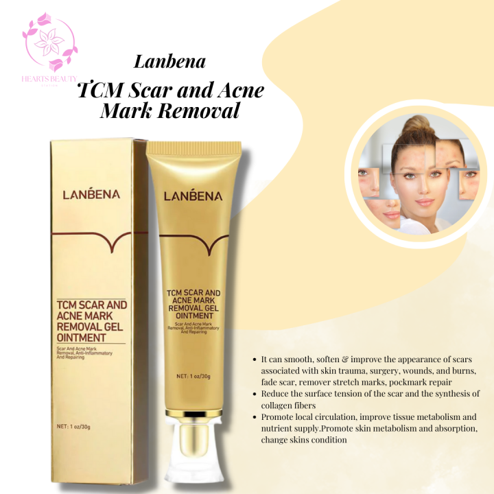 LANBENA Scar Remover Gel Cream Acne Treatment Whitening Moisturizer ...