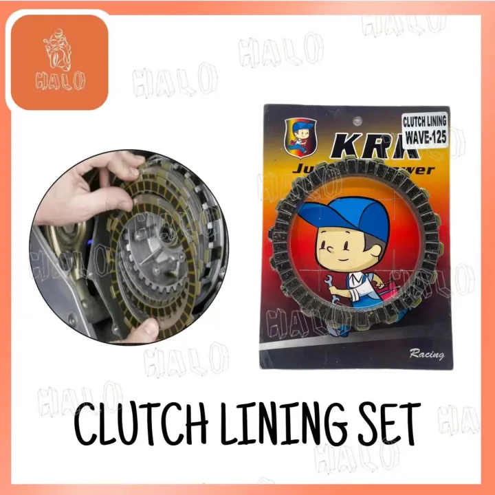 [HALO MOTOR] MOTORCYCLE KRK CLUTCH LINING SET Lazada PH