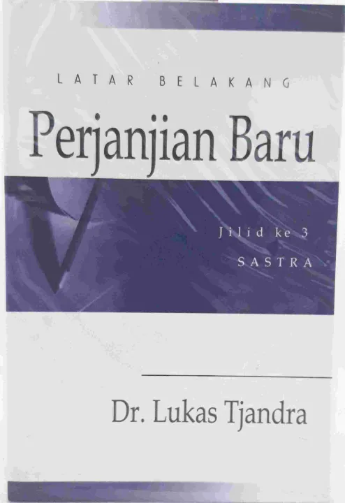 BUKU LATAR BELAKANG PERJANJIAN BARU 3 | Lazada Indonesia