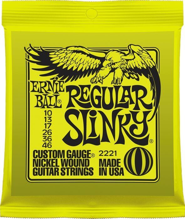 สายกีตาร์ไฟฟ้า ERNIE BALL REGULAR SLINKY 010-046 2221