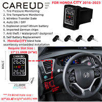 CAREUD U912-NF + รถ TPMS ภายใน Car ระบบการตรวจสอบแรงดันยางรถยนต์ Car รถ TPMS สำหรับ Honda City 2014-2022รูบอดขนาดสล็อตต้องมีขนาดเล็ก37*23.8มม. (สูง * กว้าง)