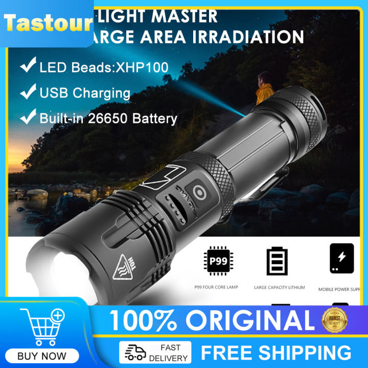 [In Stock] Original XHP100 9-core Led Flashlight Function Torch USB ...