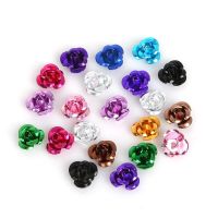 New Approx 300pcs Rose Flower Aluminum Jewelry Findings Spacer Beads For DIY Fashion Bracelet Necklace Making Creative Crafts Beads