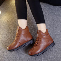 Winter Shoes Women New Fashion Shoes High-top Platform Shoes Women Plus Velvet Non-slip Women Boots Solid Color Women Snow Boots